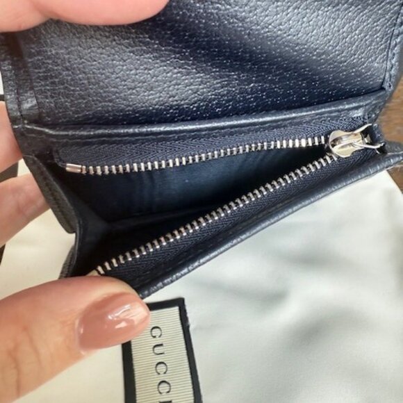 Gucci Ophidia GG Supreme Bi-Fold Wallet – Navy Leather - Picture 5 of 10